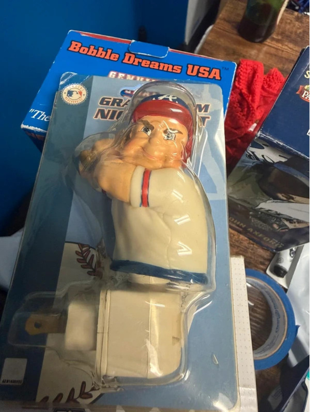Vintage MLB Atlanta Braves Grand Slam Nightlight NIB SC Christmas